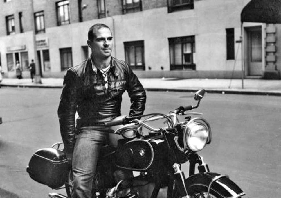 Oliver Sacks on a motorcycle