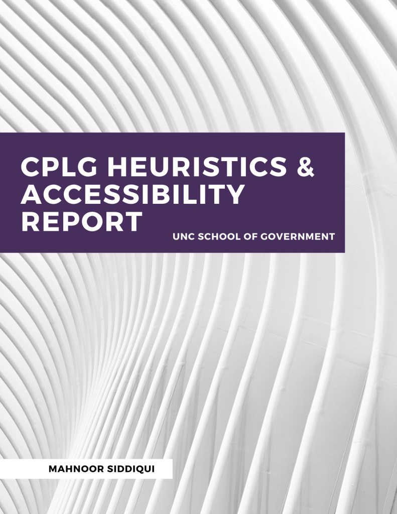 CPLG Report